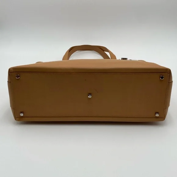 Salvatore Ferragamo Gantsini Handbag S Bag 2way Brown Natural Leather